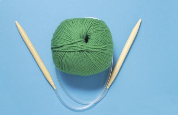 Circular bamboo knitting needles