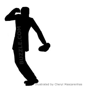 silhouette of a man dancing with a pose