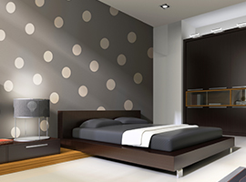 Polka Dot Design For Bedroom