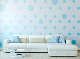 Polka Dot Design Living Room