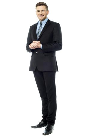 Black Suit with Shirt for Evening Engagement Party