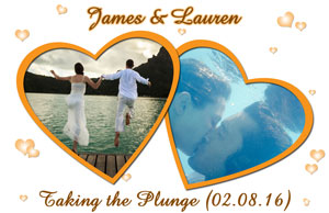 James & Lauren  Taking the Plunge 02.08.16-underwater theme
