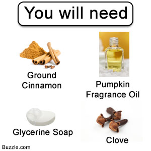 pumpkin fragrance soap - ingredients